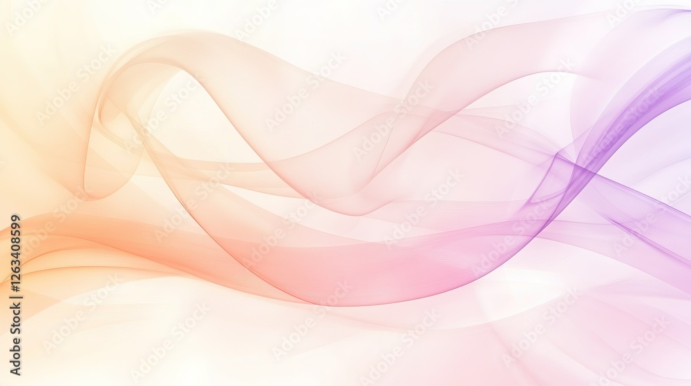 Obraz premium Abstract Pastel Wave Background Design