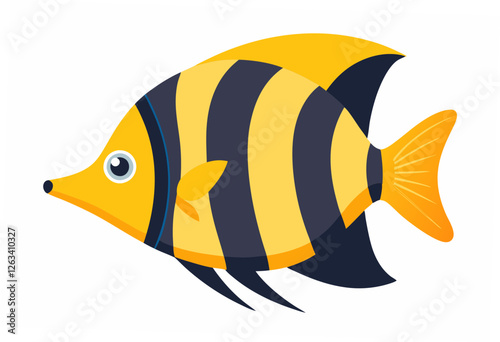 tropical fish isolated on white