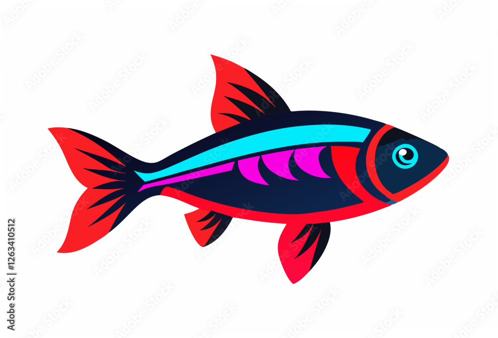 Fototapeta premium fish on a white background