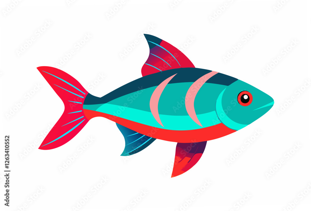 Fototapeta premium fish on white background