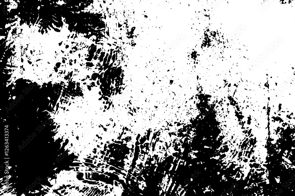 Naklejka premium Rustic grunge vector texture with grain and stains. Abstract noise background. Weathered surface.