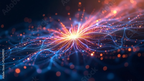 Quantum Computing Core: Abstract Data Flow Energy Burst