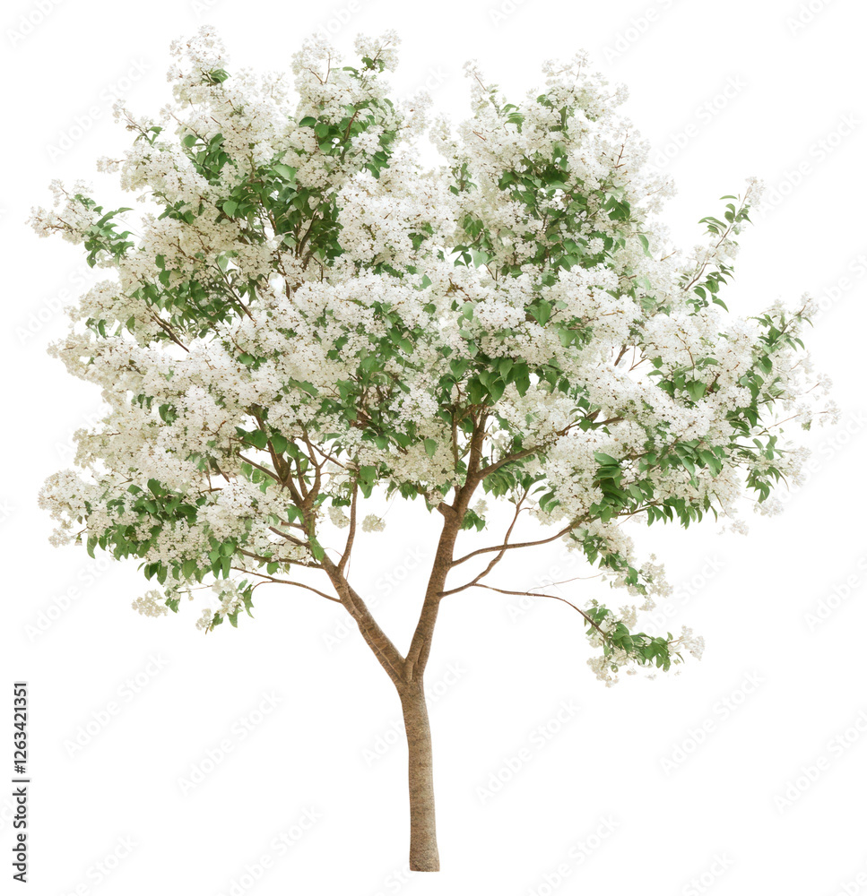 Obraz premium PNG Fringe Tree tree blossoms isolated.