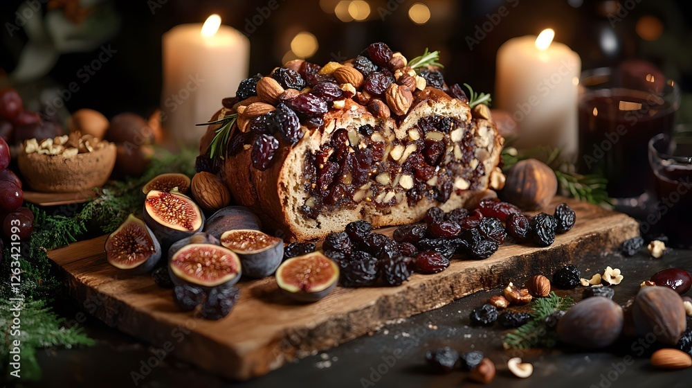 Rustic German Bread Display for Winter Holidays Rustic German Bread Display for Winter Holidays