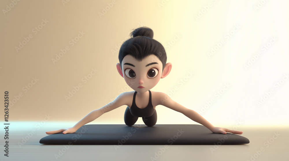 Fototapeta premium 3D Effective Workouts for Weight Loss