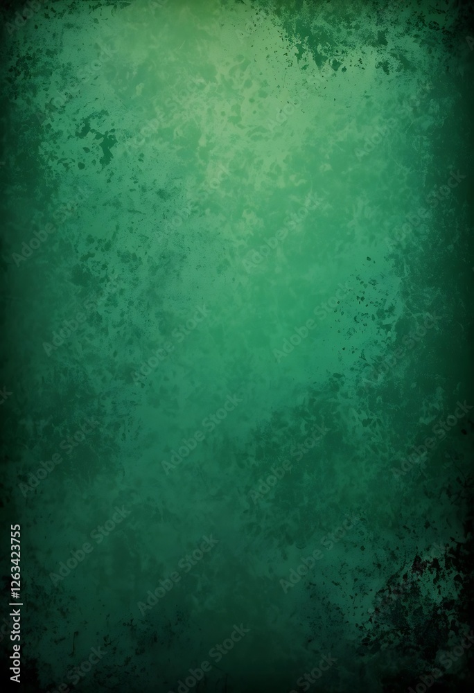 Obraz premium Emerald Dreamscape, An Abstract Textured Background with Dark Edges