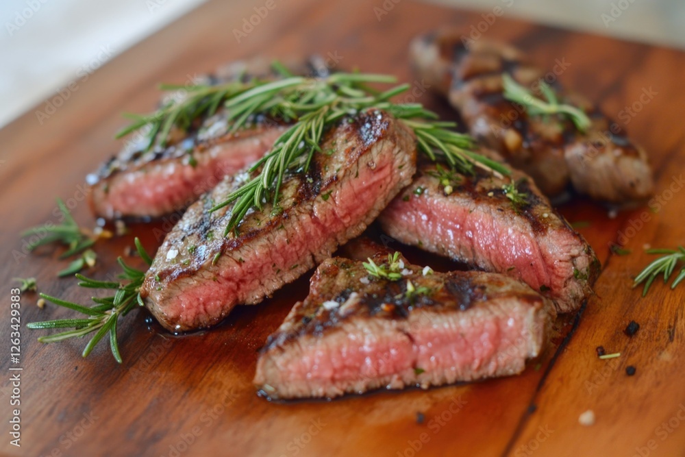 Freshly prepared dish on a wooden cutting board, ideal for editorial or commercial use Freshly prepared dish on a wooden cutting board, ideal for editorial or commercial use