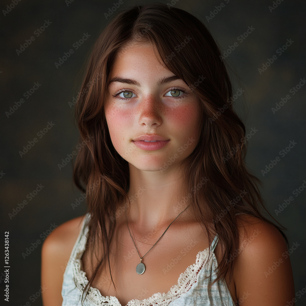 Beautiful portrait photo of a young woman Beautiful portrait photo of a young woman