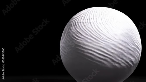 White Sphere with Ripples