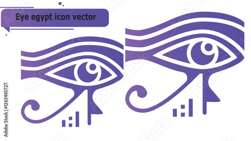 Eye egypt icon vector