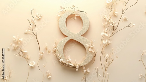 Celebrating International Women's Day with creative decorations on March 8 at a floral-themed event