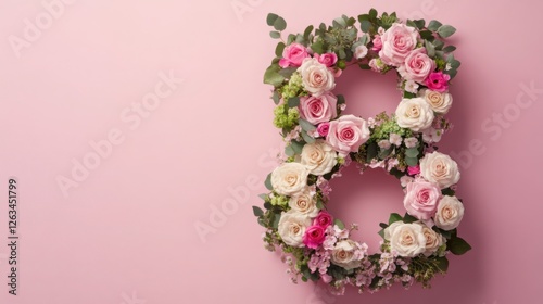 Floral arrangement celebrating International Women's Day on March 8