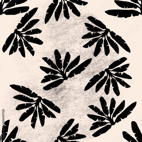 seamless background with leaves