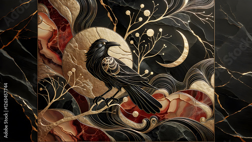 The Crow and the Crescent Moon