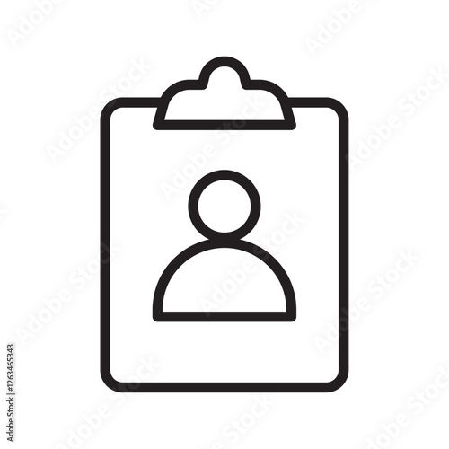 Assignment icon Thin line illustration
