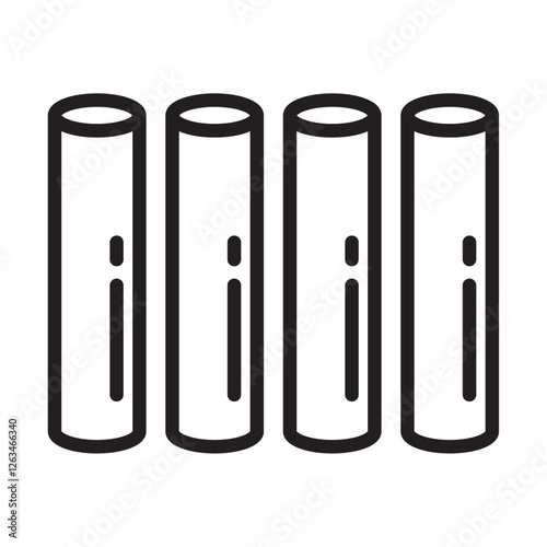 Chalk icon Thin line illustration