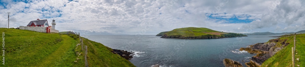 Panorama Dingle Leuchtturm in Irland Panorama Dingle Leuchtturm in Irland