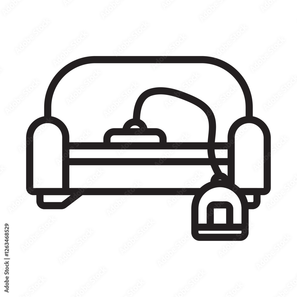 Furniture dry cleaning icon Thin line illustration Furniture dry cleaning icon Thin line illustration