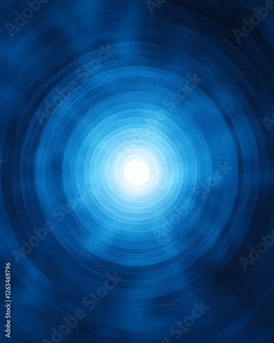 Abstract Blue Light Concentric Circles Background photo