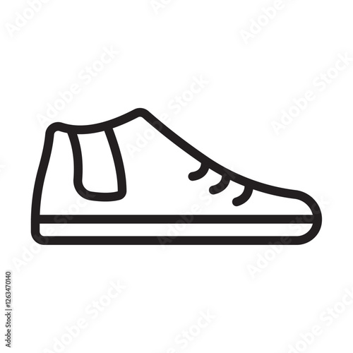 Men Shoes Icon Thin line illustration