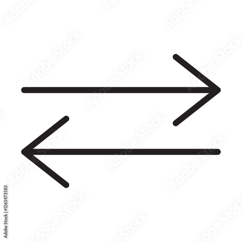 swap Icon Thin line illustration