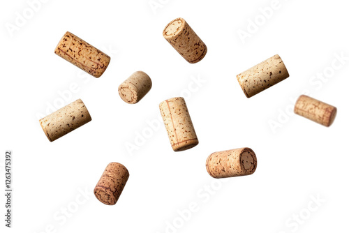 wine corks isolated on white
