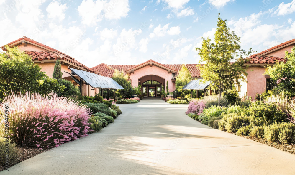 Discover the Beauty of Contemporary Architecture Surrounded by Lush Gardens and Serene Landscapes in a Tranquil Home Environment Discover the Beauty of Contemporary Architecture Surrounded by Lush Gardens and Serene Landscapes in a Tranquil Home Environment