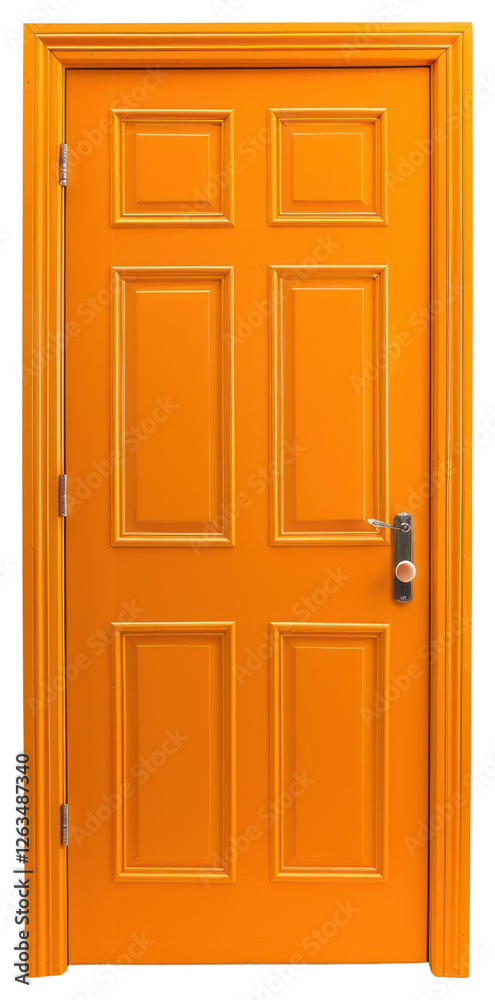 PNG With door interior vibrant orange. PNG With door interior vibrant orange.