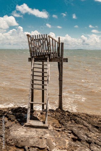 beach chair on the beach