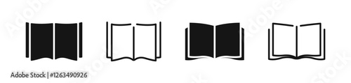 Book icons set. Book illustration. Book vector icons. Simple book symbol.