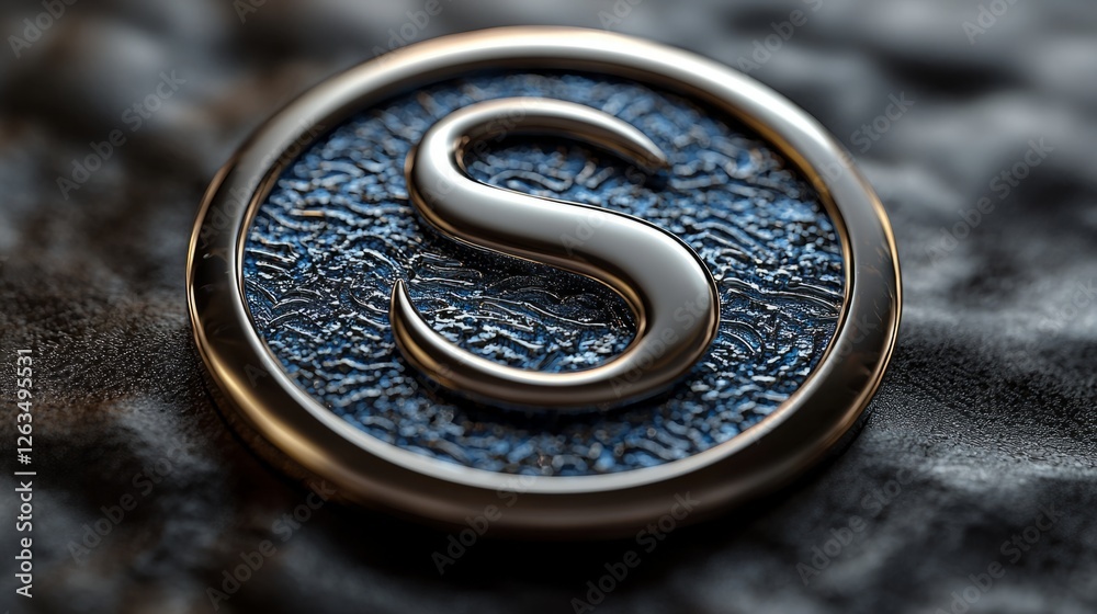 A professional and streamlined badge for a corporate business, with a stylized A professional and streamlined badge for a corporate business, with a stylized