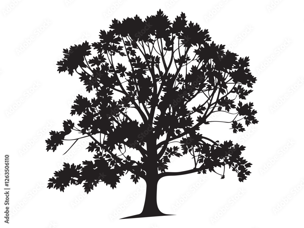 Fototapeta premium vector tree silhouette