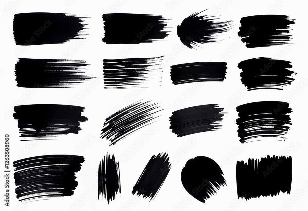 Free Ink brush stroke new collection design