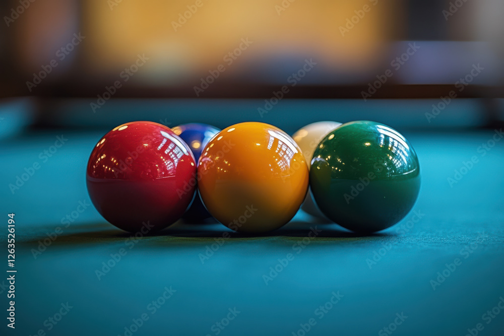 Snooker Player Aiming for the Perfect Shot Snooker Player Aiming for the Perfect Shot