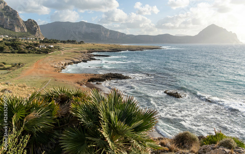 beautiful panorama of Sicily