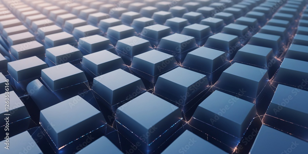 Obraz premium Abstract 3D Cubes: Geometric Pattern Background Texture
