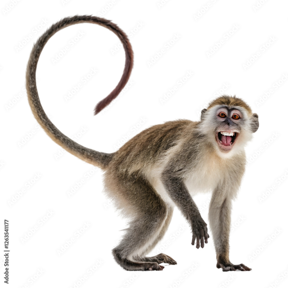 Fototapeta premium African Olive Baboon Isolated