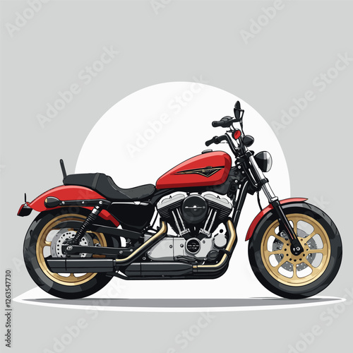 unique and cool motorcycle vector