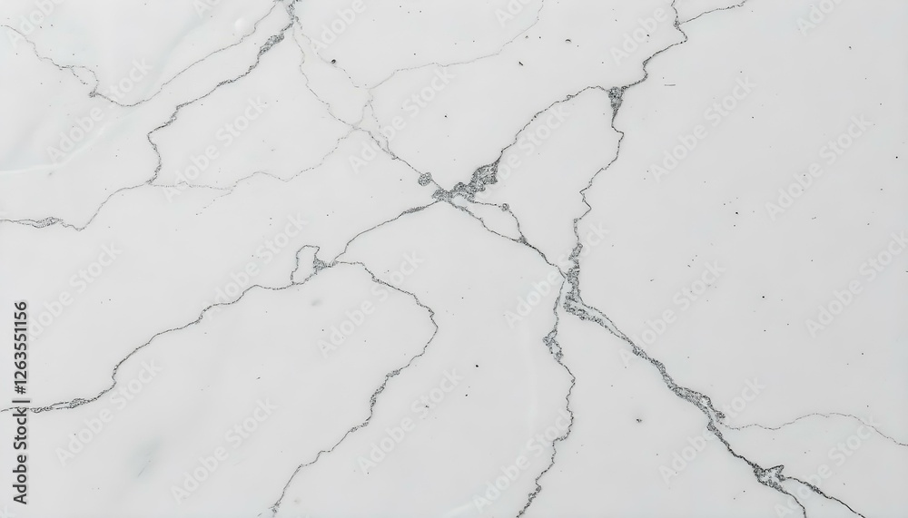 Elegant white marble with soft gray veins and detailed organic patterns Elegant white marble with soft gray veins and detailed organic patterns