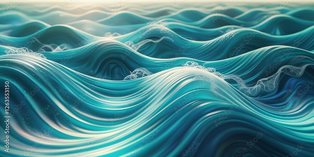 Ocean Waves: Abstract Turquoise Water Background Texture Ocean Waves: Abstract Turquoise Water Background Texture
