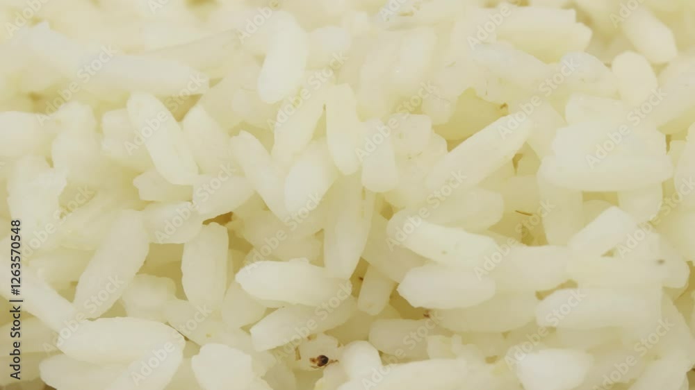 riz blanc cuit, en gros plan riz blanc cuit, en gros plan