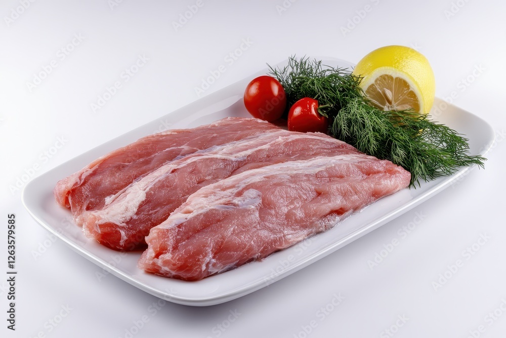 Fresh Tuna Fillet with Dill, Lemon, and Cherry Tomatoes: A Culinary Delight Fresh Tuna Fillet with Dill, Lemon, and Cherry Tomatoes: A Culinary Delight