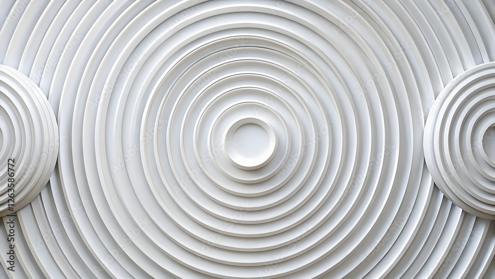 Obraz premium Abstract White Spiral Pattern Texture