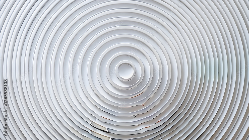 Abstract Spiral Pattern, White Concentric Circles, Swirling Design Abstract Spiral Pattern, White Concentric Circles, Swirling Design