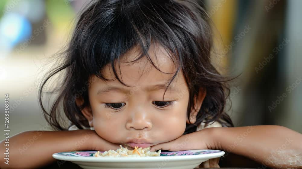 Hungry, starving, poor little child looking at the camera
Hungry, starving, poor little child looking at the camera