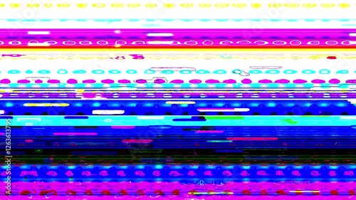 Distorted VHS screen with error signal, cyberpunk prism effect, and glitch static noise