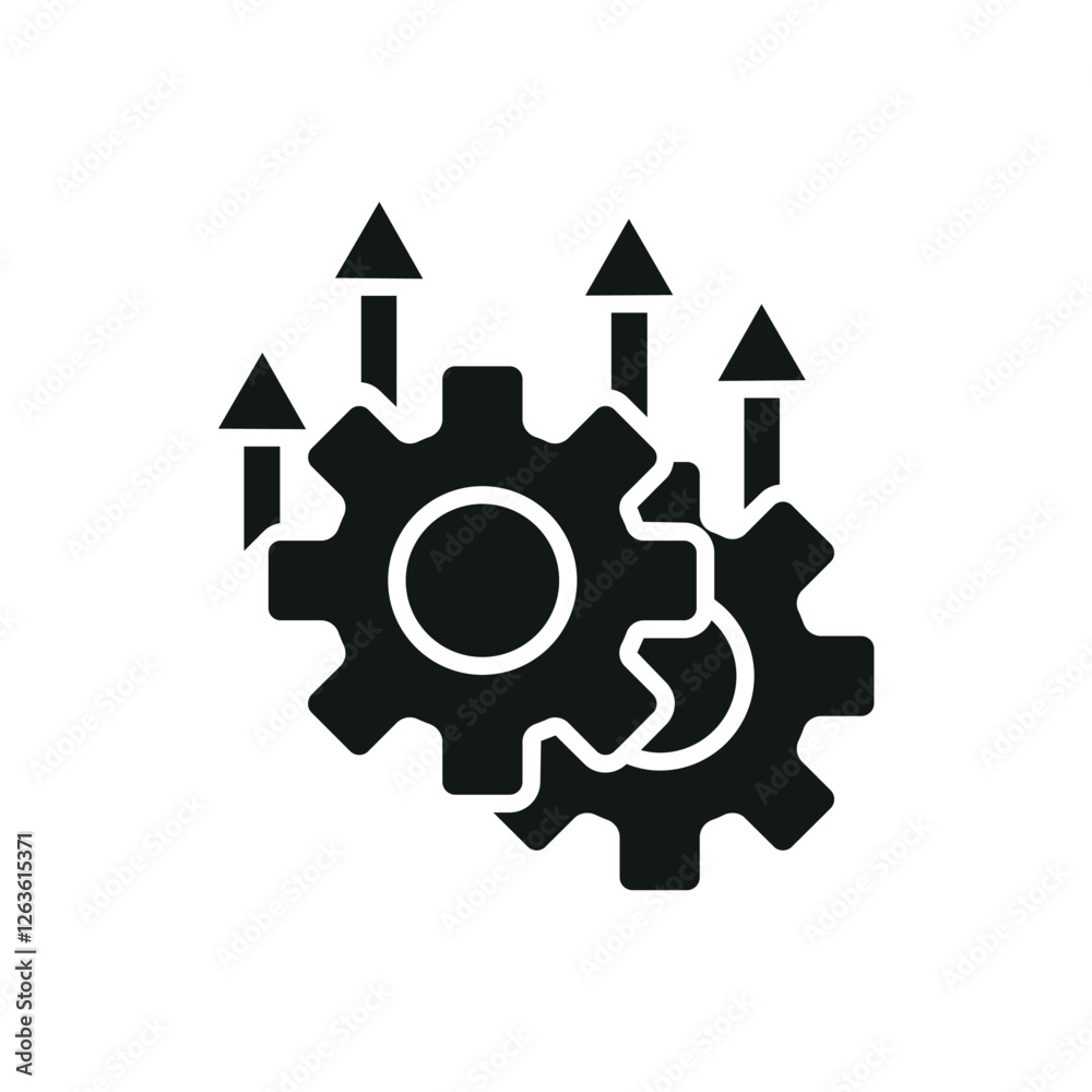 optimization icon collection .design style with background optimization icon collection .design style with background