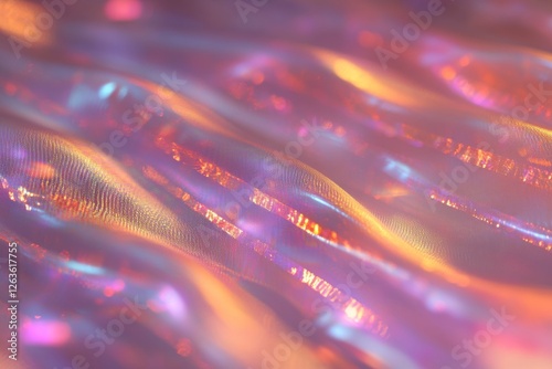 Wallpaper Mural Glitch effect on vibrant flowing line pattern creating a dynamic visual experience Torontodigital.ca