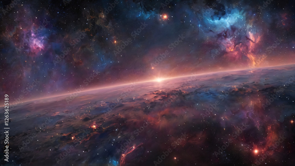 Space background with many stars Space background with many stars