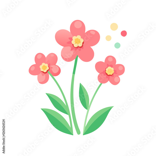 Bright spring flowers bloom joyfully during the Easter season, bringing color and cheer to gardens and homes